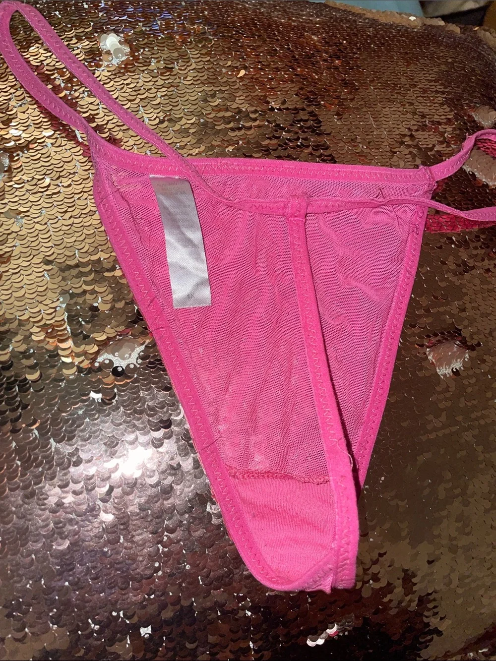 Pink G String-Very Well Worn